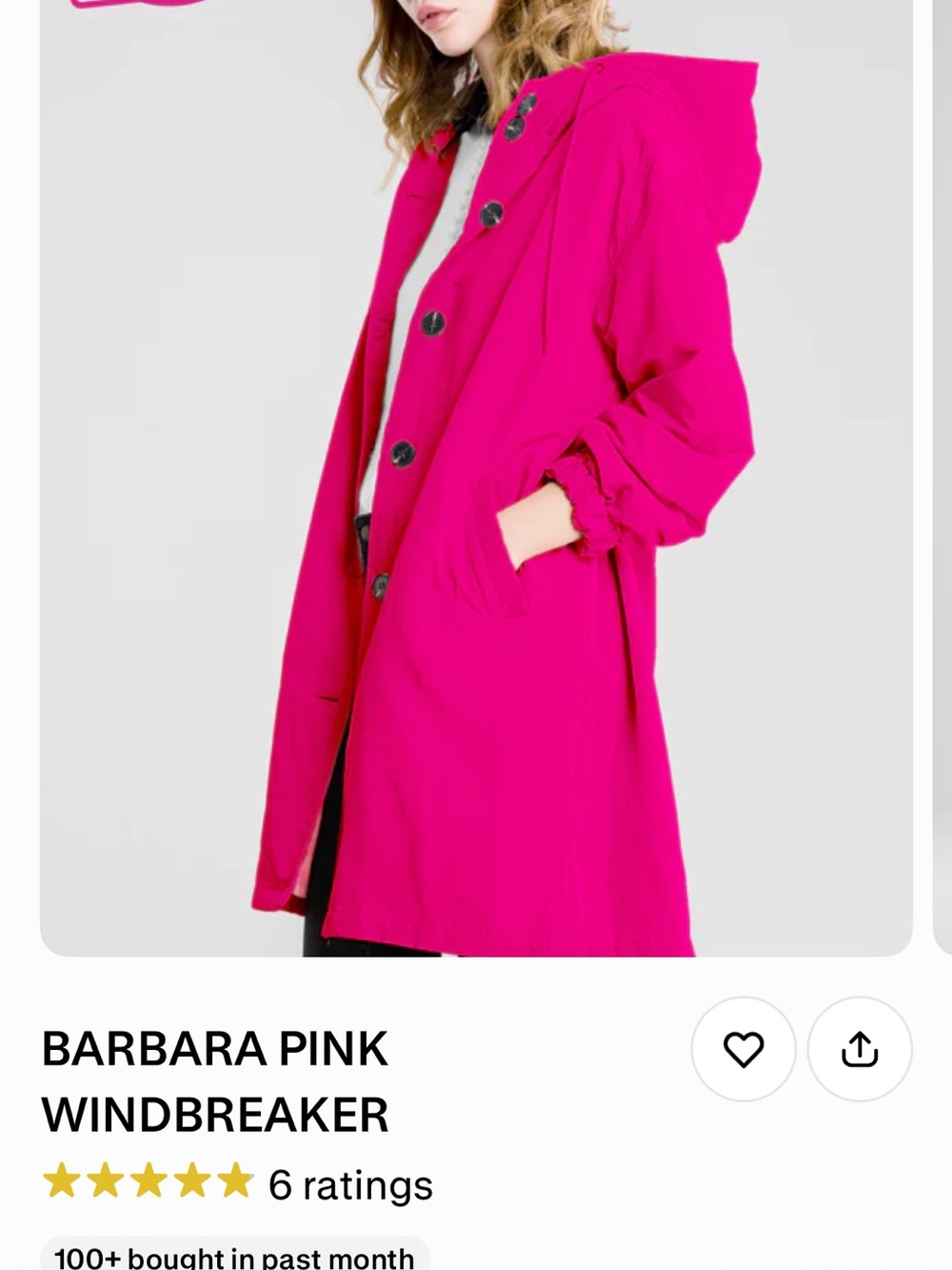 Barba Hot Pink Hooded Trench Coat